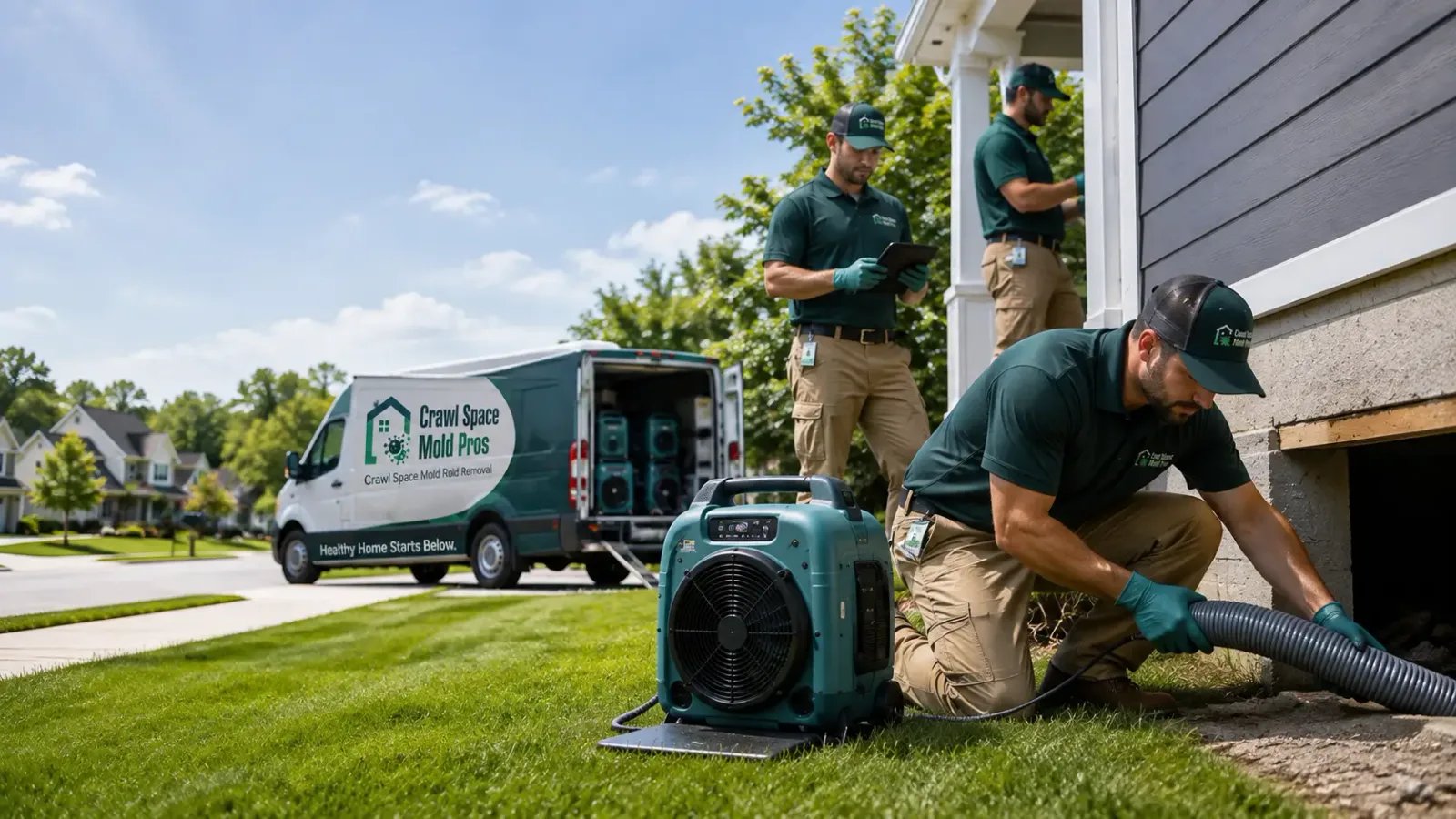 Crawl Space Mold Removal in Alba, MI